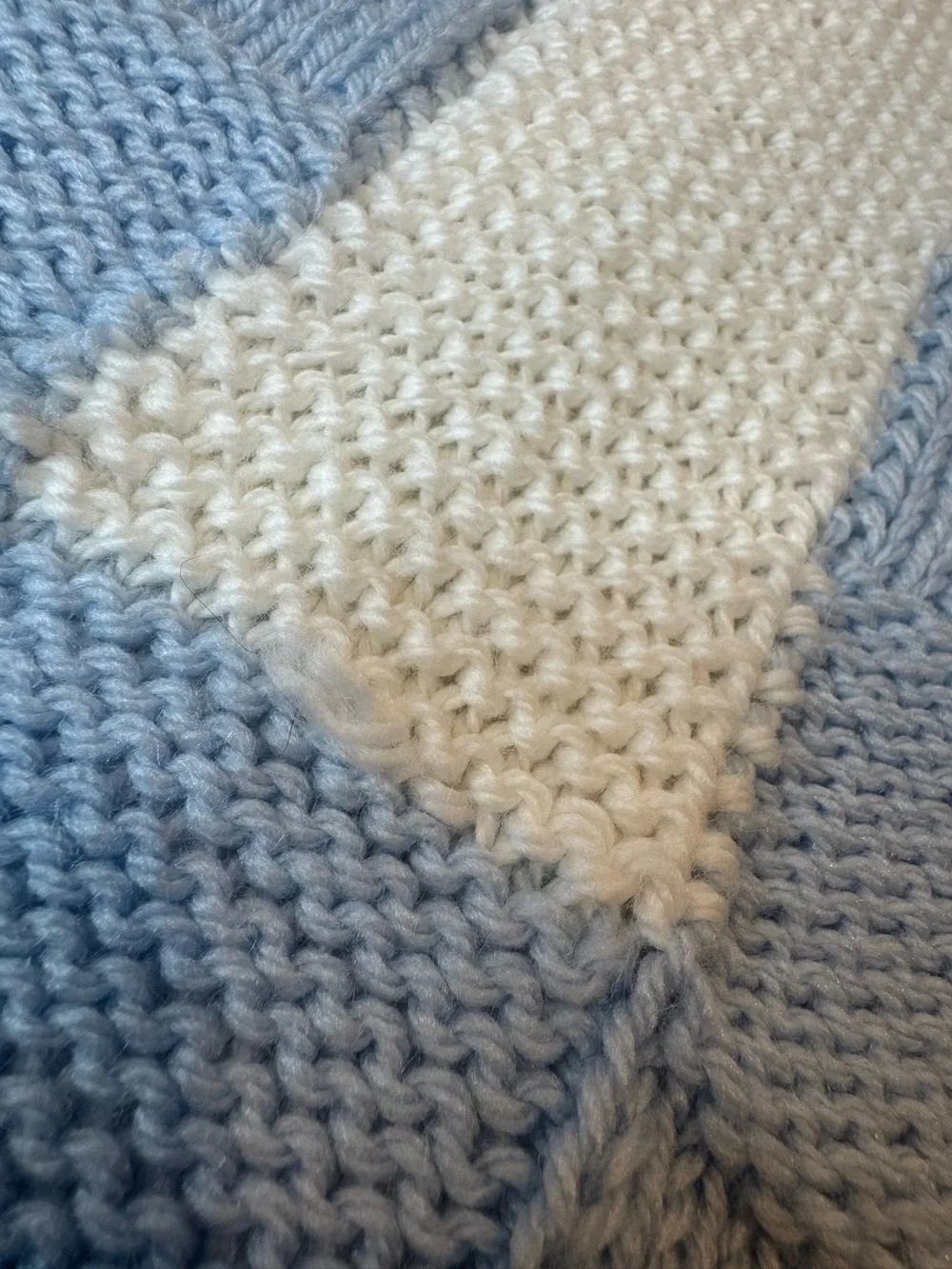 Homemade hand knit